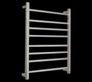 Bathroom AHTR-S6A Heated Towel Rail 
8 Square Tubes
Chrome
60W
Left & Right hand available
Australian Approved
