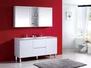 Bathroom Vanities SRW66P-1500D 1500mm Square Polymarble Top Vanity