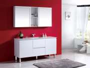 Bathroom Vanities SRW66P-1800S 1800mm Square Polymarble Top Vanity