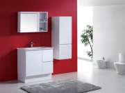 Bathroom Vanities SRW64P-750 Square Polymarble Top Kickboard Vanity