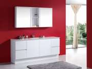 Bathroom Vanities SRW64P-1800S Square Polymarble Top Kickboard Vanity