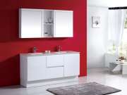 Bathroom Vanities SRW64S-1500D 1500mm Under Counter Stone Top Double Bowl Vanity