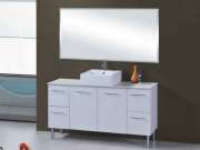 Bathroom Vanities SRW28S-1500S 1500mm Freestanding Stone Top Vanity
