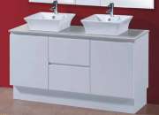 Bathroom Vanities SRW39S-1500D 1500mm Freestanding Stone Top Vanity
