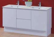 Bathroom Vanities SRW34S-1500D 1500mm Freestanding Stone Top Vanity
