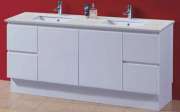 Bathroom Vanities SRW34S-1800D 1800mm Freestanding Stone Top Vanity
