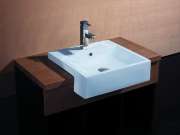 Bathroom Basins Semi Inset Basins SB57 Semi-recessed Basin 