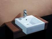 Bathroom Basins Under Counter Basins SB58 Semi-recessed Basin 
