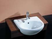 Bathroom Basins Semi Inset Basins SB80 Semi-recessed Basin 
