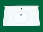 Bathroom Vanities SPS-1500S Poly-marble Top Square Bowl 1or3Tap Hole 40mm No Overflow