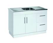 Laundry Laundry Tubs SKC-1180S Kitchenette Kitchen Cabinet With Stainless Steel Sink 