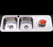 Kitchen Kitchen Sinks Double Bowl AP-1180 Sink L/R 
